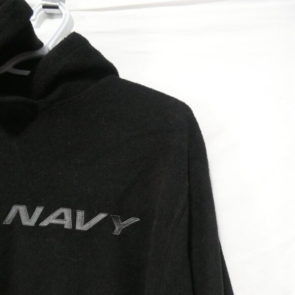 OLD NAVY | large | Black Old Navy Fleece Pullover Hoodie | Kangaroo Pocket - Picture 6 of 16